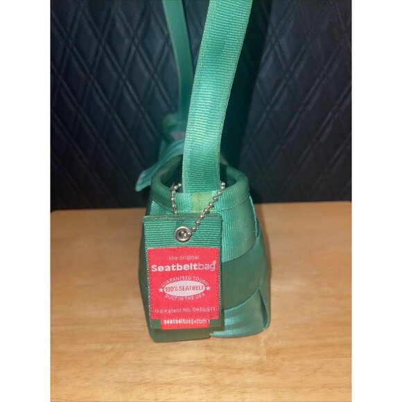 HARVEYS Original Seatbelt Bag Purse Hand Satchel Emerald Green Color - Picture 2 of 12